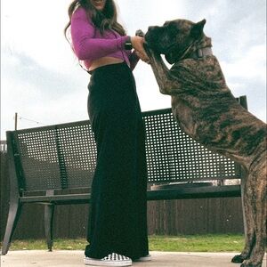 Women’s low cut black overalls